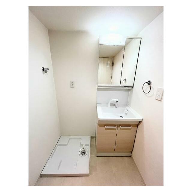 「脱衣所」クッションフロア、洗濯水洗、新規交換済みです