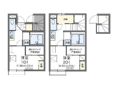 代表的な間取のため実際の間取とは異なる場合があります