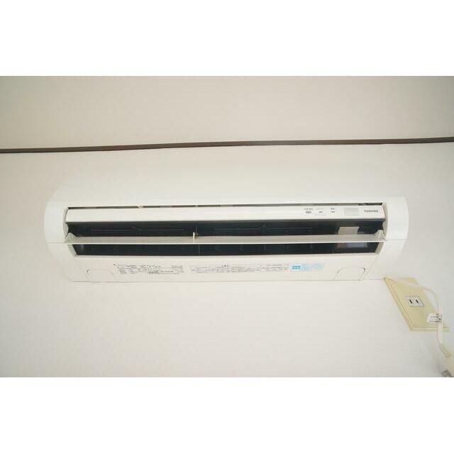 エアコン設置済みなので面倒な取り付け作業いりません♪