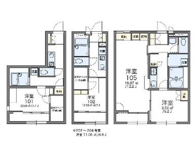 代表的な間取のため実際の間取とは異なる場合があります