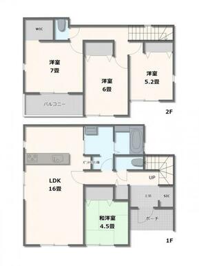 3号棟　4LDK+FC+WIC+SC+パントリー+リネン庫