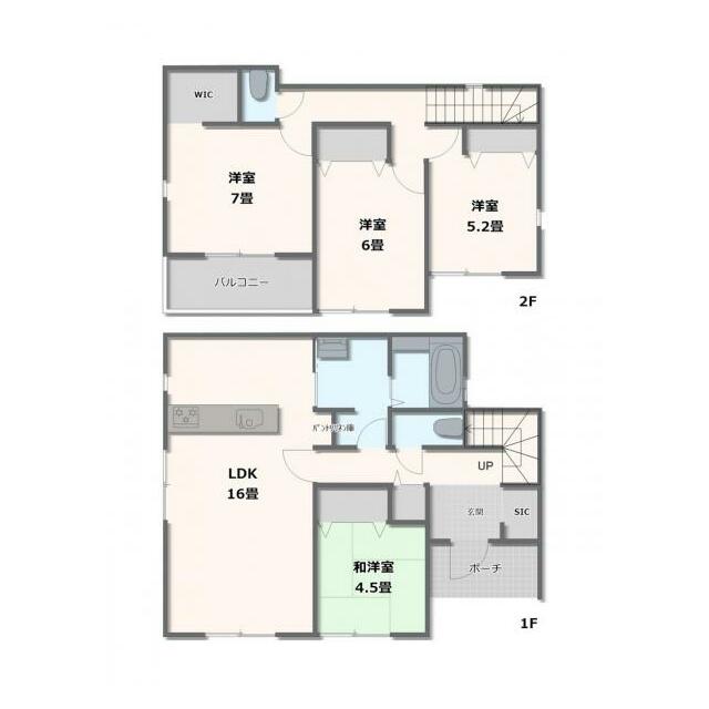 3号棟　4LDK+FC+WIC+SC+パントリー+リネン庫