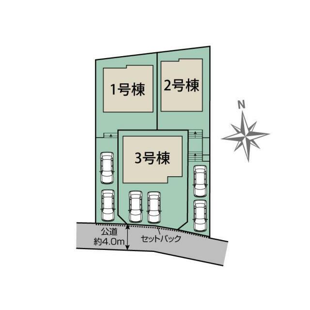 取手市台宿1丁目3棟 区画図