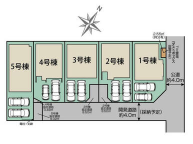 桶川市末広2丁目5棟 区画図