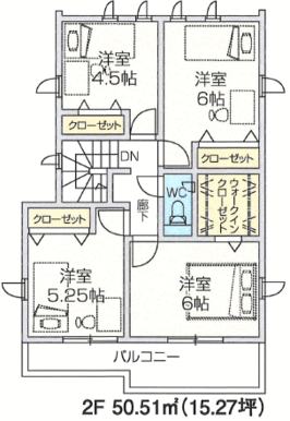 ３号棟２階間取り