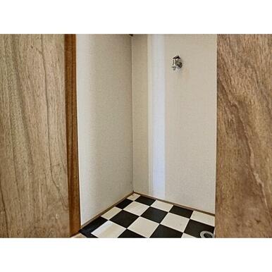 洗濯機も室内置きで安心