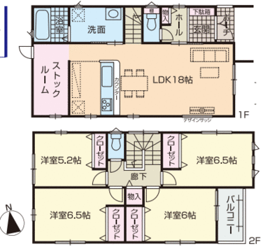 使いやすい４ＬＤＫの間取りです。