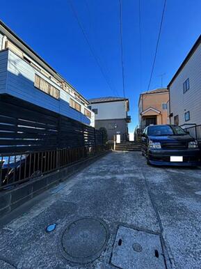 駐車スペース　縦列2台可能です