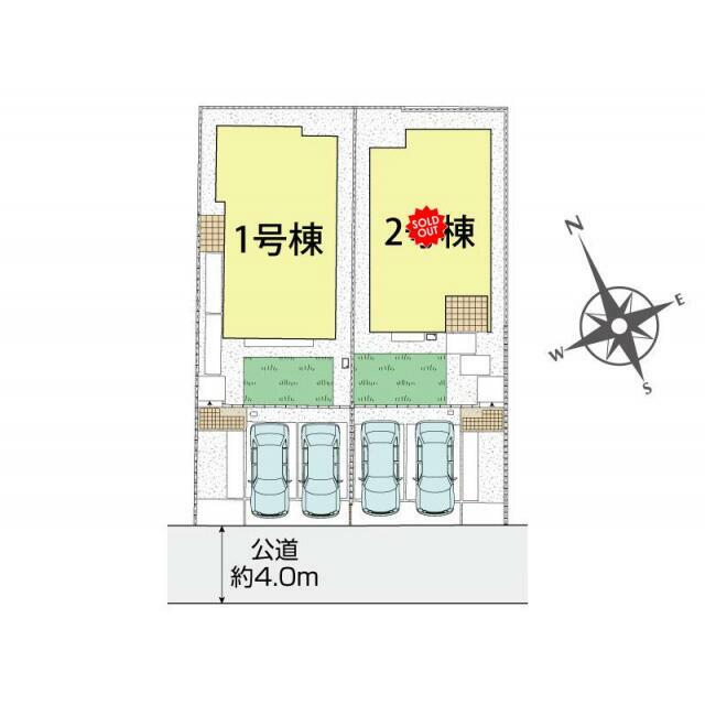 千葉市稲毛区園生町2棟 区画図