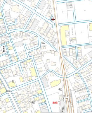 宅地から駅までの案内図