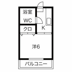 １Ｋ間取り図