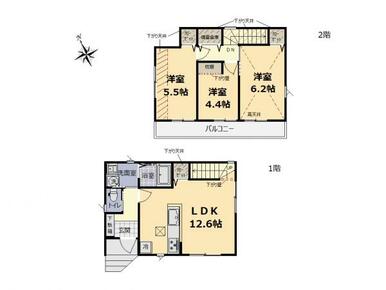 間取り図　資料請求や現地見学、お気軽にお問い合わせください。