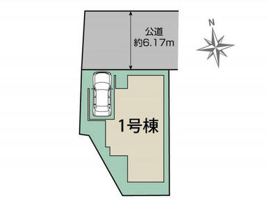 川西市西多田2丁目1区画　区画図