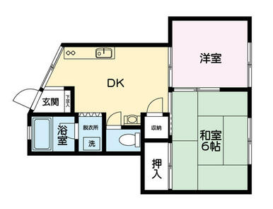 図面は現況優先（トイレ前の洗面はありません）