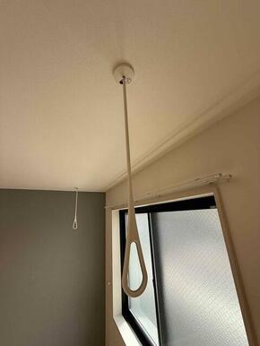 室内物干し用金具付！日中の外出や雨の日のお洗濯に便利☆