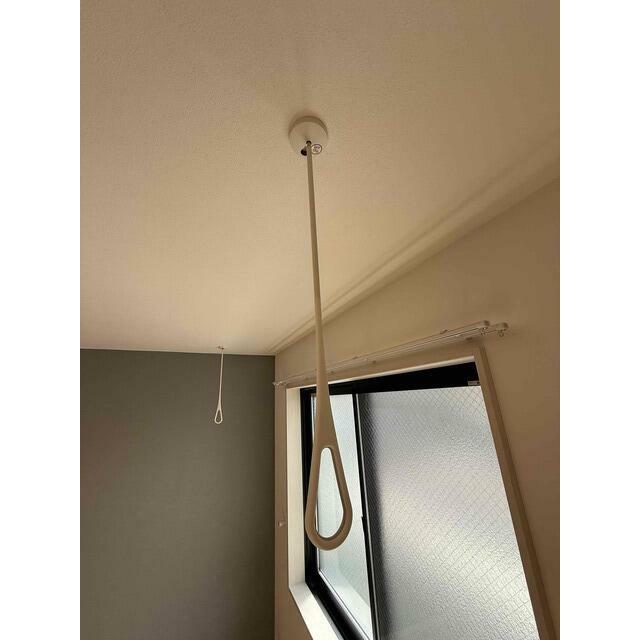 室内物干し用金具付！日中の外出や雨の日のお洗濯に便利☆