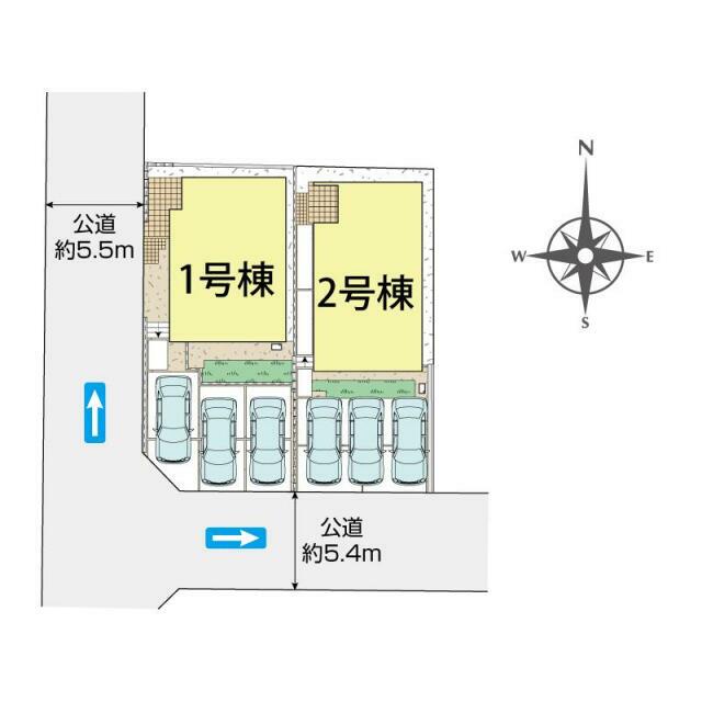 小田原市小竹2棟 区画図
