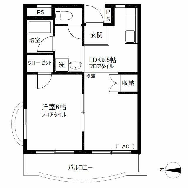 ２面採光１ＬＤＫ