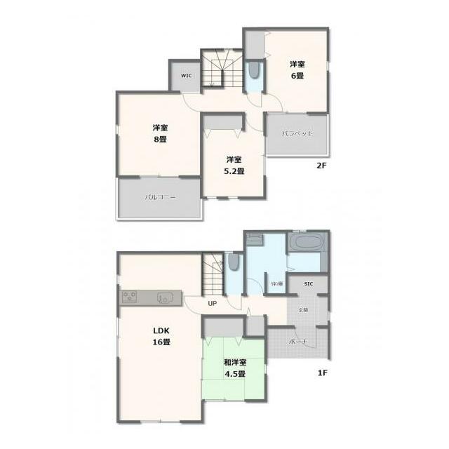 2号棟　4LDK+FC+WIC+SC+リネン庫