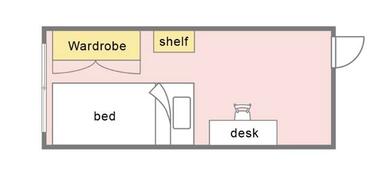 家具の配置は部屋により異なります