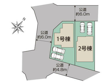 菊池郡菊陽町武蔵ケ丘北1丁目2棟 区画図