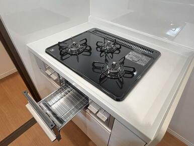 ガラストップコンロ　新品交換済み