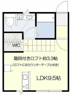 間取り図は２階の間取りとなります。（角部屋除く）