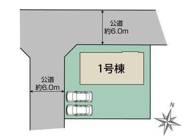 鳩山町楓ヶ丘1丁目1棟 区画図