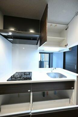 システムキッチン（2口ガスコンロ）