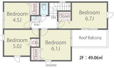 １号棟　２階間取り図