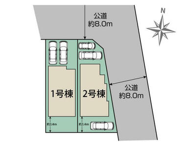 札幌市厚別区厚別東4条5丁目 区画図