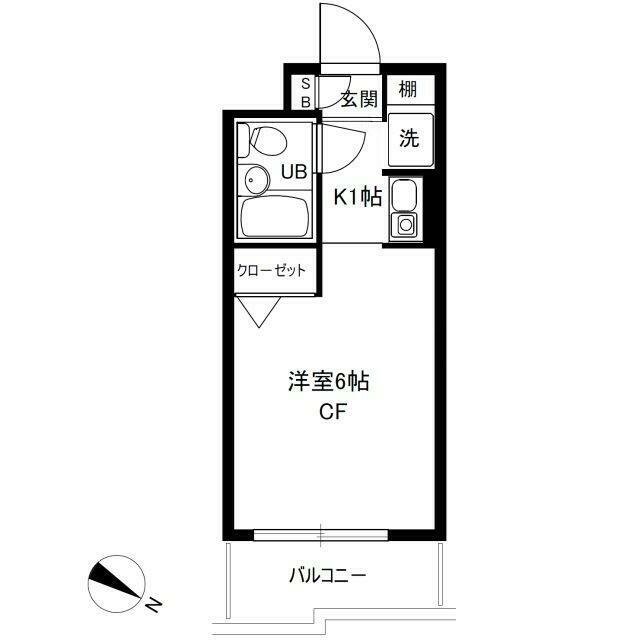 洋室６帖・１Ｋタイプ