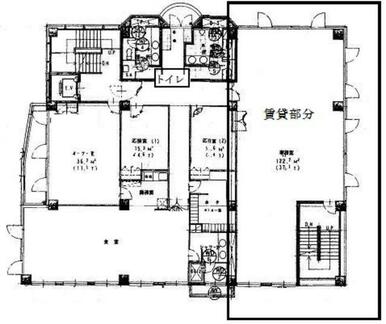 ２階全体図です、２階全体で３４９．５３㎡です。