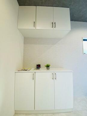 家の外と中をつなぐ要所だからすっきり心地よく整えたい（1号棟）