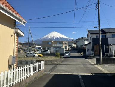 敷地からの富士山ビュー