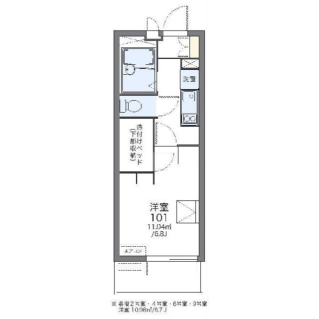 代表的な間取のため実際の間取とは異なる場合があります