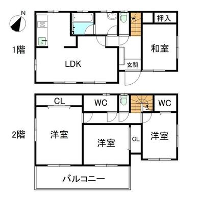 無駄のない機能的な間取。