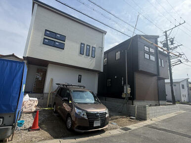 【足場解体後】2026年6月6日撮影内装工事中ですが、建築段階でのご内覧も可能なのでお気軽にお問い合わせく