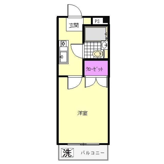 最上階、日当たり良好。明るい明るいお部屋です。