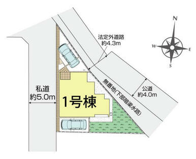 狛江市岩戸南3丁目1棟 区画図