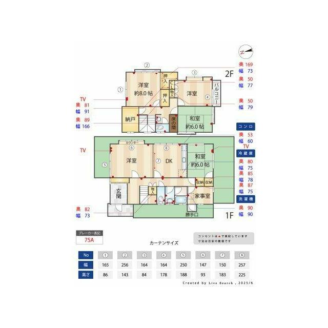 5DK+Sの間取りで十分な広さです。 二世帯住宅としても利用できます。また、間取りの変更などリフォームの幅