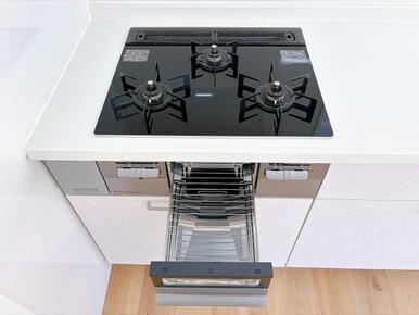 「キッチン」コンロは新品に交換しました