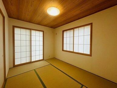 １階和室６帖の様子。