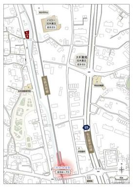 現地周辺案内図