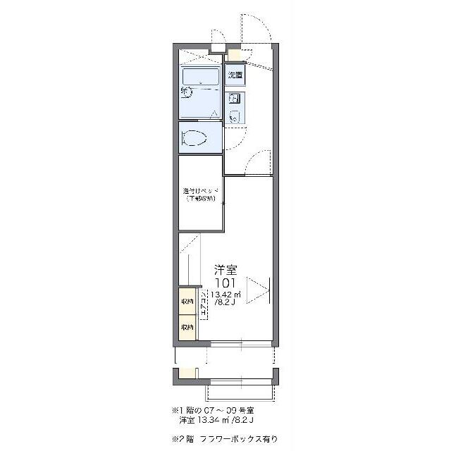 代表的な間取のため実際の間取とは異なる場合があります