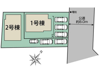 千葉市若葉区千城台南4丁目2棟 区画図