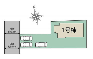 太田市亀岡町1棟 区画図