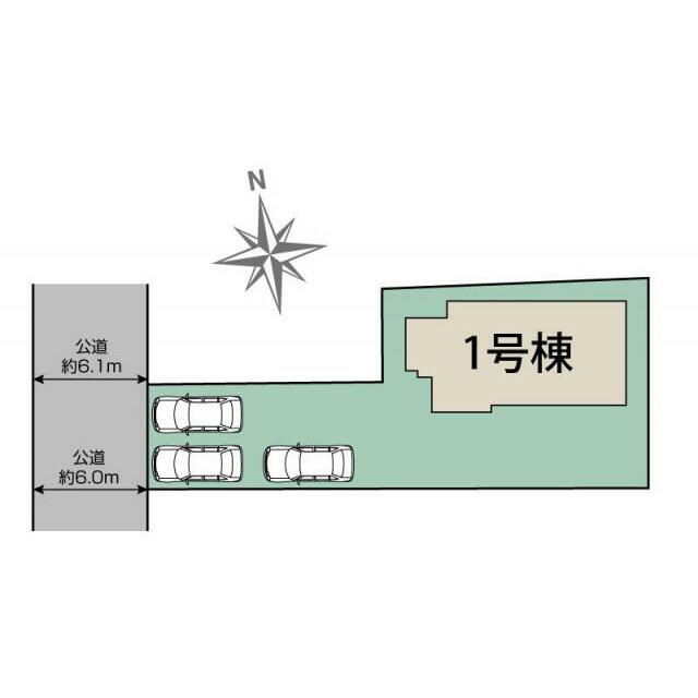 太田市亀岡町1棟 区画図