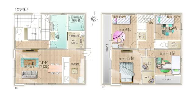 物件画像 福岡市南区 長住７丁目 (高宮駅) 2階建 4LDK