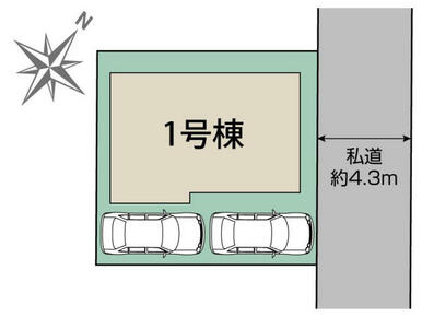 北本市二ツ家4丁目1棟 区画図